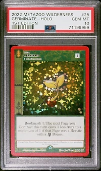 2022 Metazoo Wilderness 25 Germinate-holo 1st Edition PSA 10