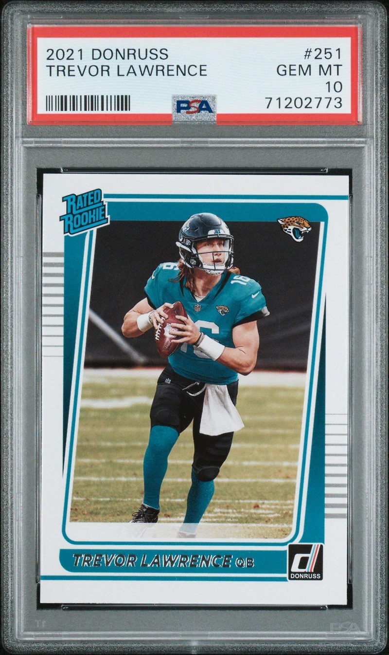 2021 Panini Donruss 251 Trevor Lawrence PSA 10