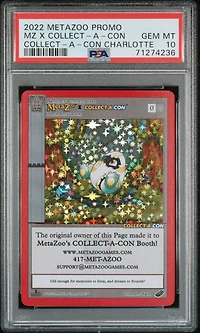 2022 Metazoo Promo Mz X Collect-a PSA 10