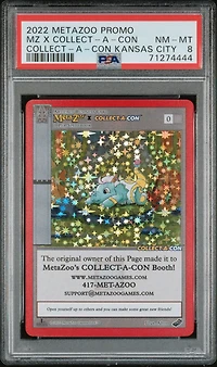 2022 Metazoo Promo Metazoo X Collect-a-con Collect-a-con Kansas City PSA 8