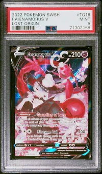2022 Pokemon Sword & Shield Lost Origin Tg18 Full Art/enamorus V PSA 9