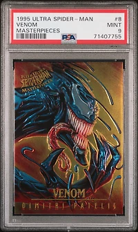 1995 Ultra Spider-man Masterpieces 8 Venom PSA 9