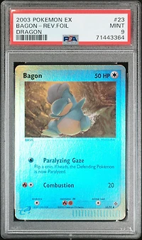 2003 Pokemon Ex Dragon Bagon-reverse Foil PSA 9