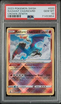 2023 Pokemon Sword And Shield Crown Zenith 020 Radiant Charizard PSA
