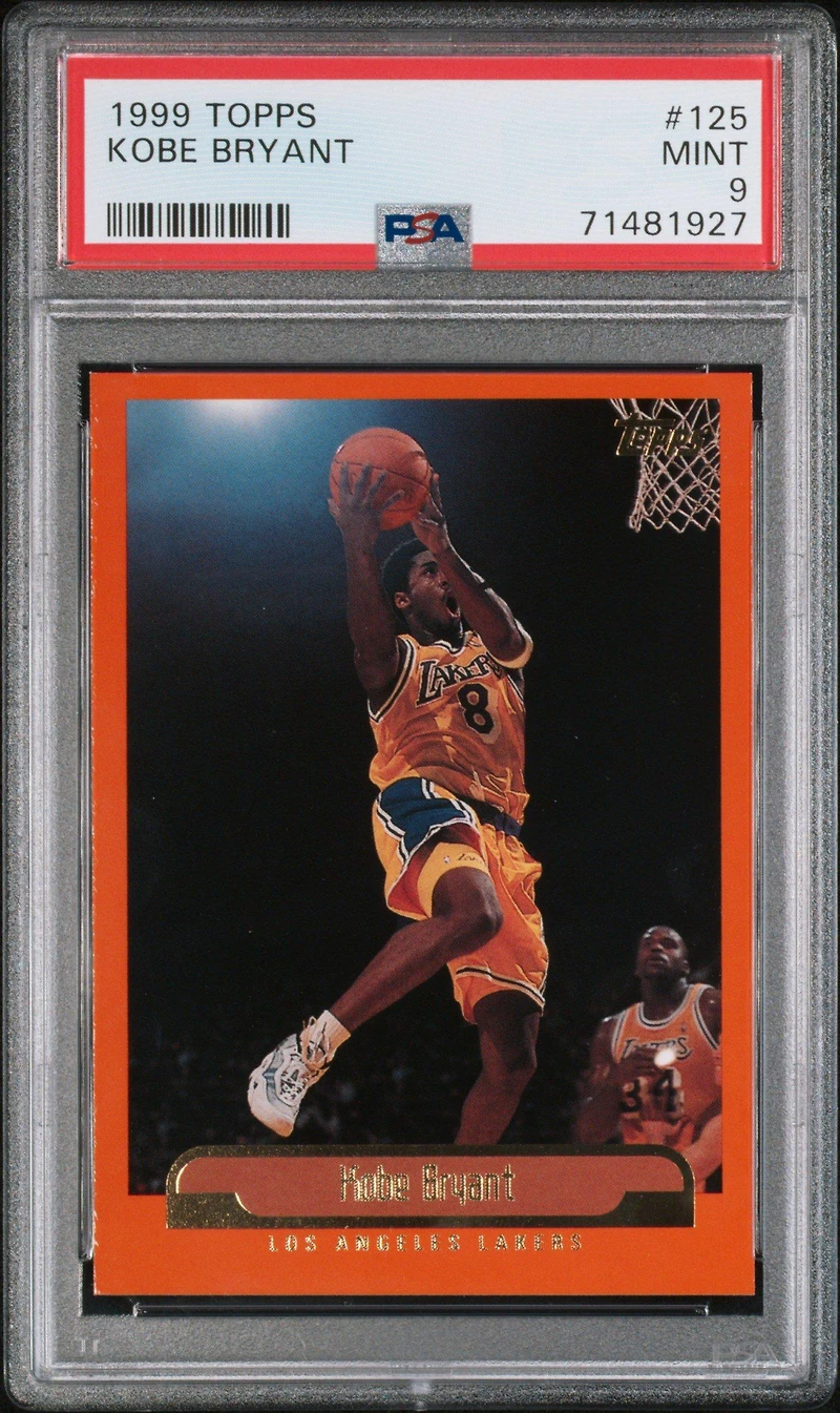1999 Topps 125 Kobe Bryant PSA 9