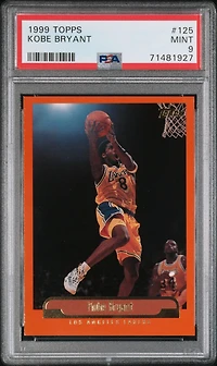 1999 Topps 125 Kobe Bryant PSA 9