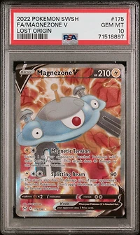 2022 Pokemon Sword & Shield Lost Origin 175 Full Art/magnezone V PSA 10