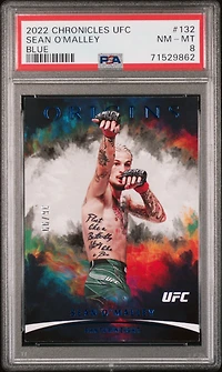 2022 Panini Chronicles Ufc 132 Sean O'malley Blue PSA 8