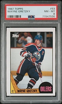 1987 Topps 53 Wayne Gretzky PSA 8