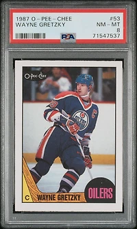 1987 O-pee-chee 53 Wayne Gretzky PSA 8