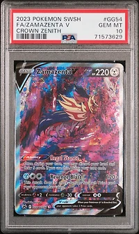 2023 Pokemon Sword And Shield Crown Zenith Gg54 Full Art/zamazenta V PSA