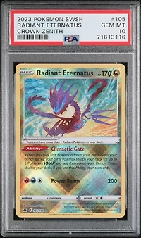 2023 Pokemon Sword And Shield Crown Zenith 105 Radiant Eternatus PSA