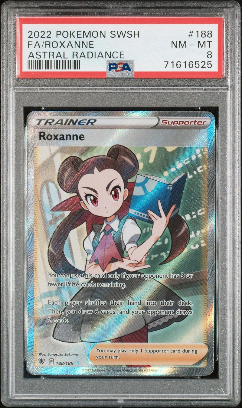 2022 Pokemon Sword & Shield Astral Radiance 188 Full Art/roxanne PSA