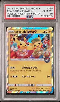 2019 Pokemon Japanese Sm Promo 325 Tea Party Pikachu Pokemon Center Kyoto PSA