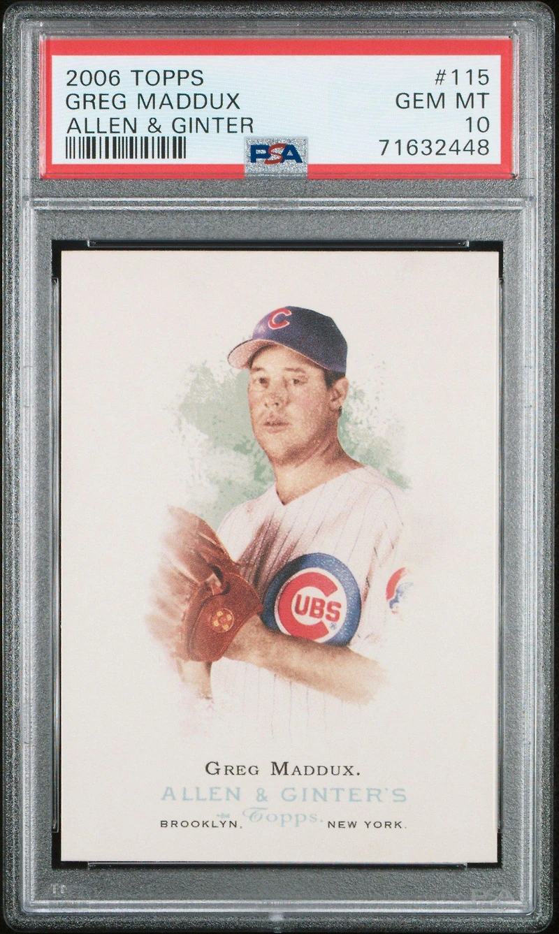 2006 Topps Allen & Ginter 115 Greg Maddux PSA 10