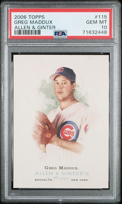 2006 Topps Allen & Ginter 115 Greg Maddux PSA 10