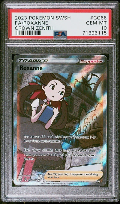 2023 Pokemon Sword And Shield Crown Zenith Gg66 Full Art/roxanne PSA