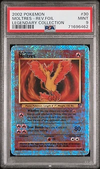 2002 Pokemon Legendary Collection 30 Moltres-reverse Foil PSA