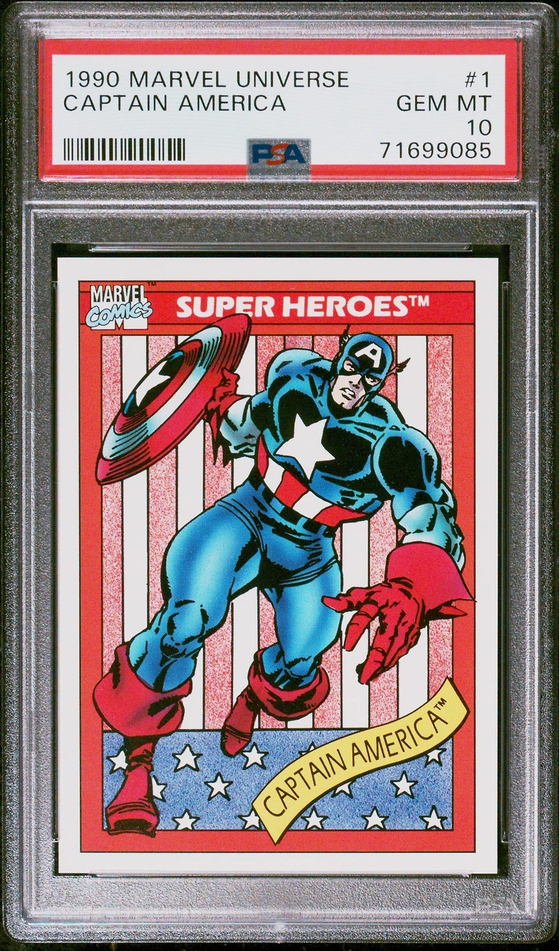 1990 Marvel Universe Captain America PSA 10