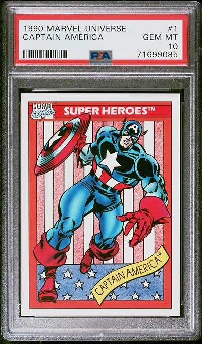 1990 Marvel Universe Captain America PSA 10