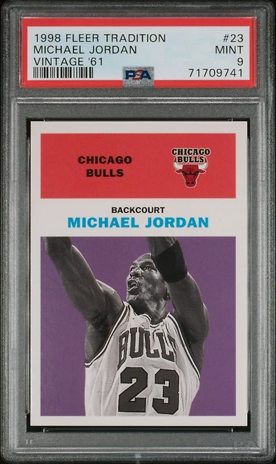 1998 Fleer Tradition Vintage '61 23 Michael Jordan PSA 9