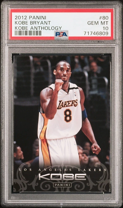 2012 Panini Kobe Anthology 80 Kobe Bryant PSA 10
