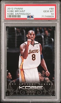2012 Panini Kobe Anthology 80 Kobe Bryant PSA 10