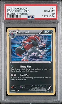 2011 Pokemon Black & White 71 Zoroark-holo PSA 10