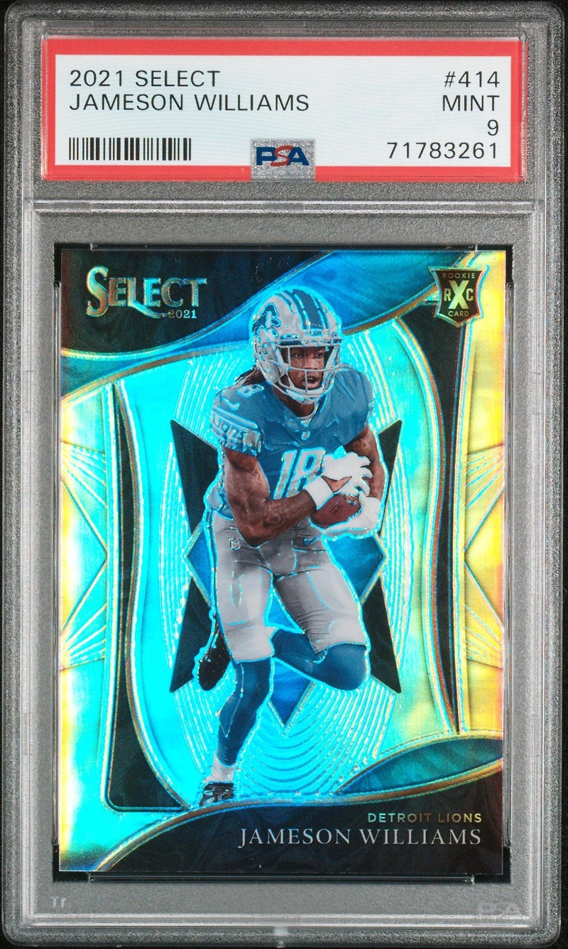 2021 Panini Select 414 Jameson Williams PSA 9