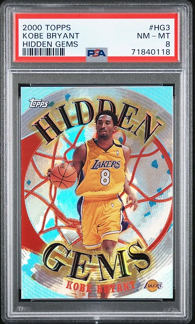 2000 Topps Hidden Gems Hg3 Kobe Bryant PSA 8