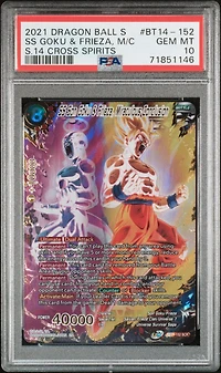 2021 Dragon Ball Super Card Game Series 14 Cross Spirits Bt14-152 Ss Son Goku & Frieza