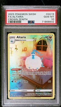 2023 Pokemon Sword And Shield Crown Zenith Gg19 Full Art/altaria PSA