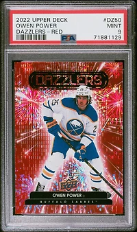 2022 Upper Deck Dazzlers Dz50 Owen Power Red PSA 9