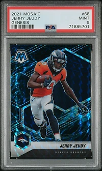 2021 Panini Mosaic 68 Jerry Jeudy PSA 9