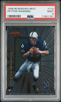 1998 Bowman's Best 112 Peyton Manning PSA 9