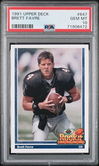1991 Upper Deck 647 Brett Favre PSA 10