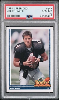 1991 Upper Deck 647 Brett Favre PSA 10