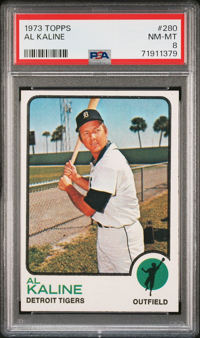 1973 Topps 280 Al Kaline PSA 8