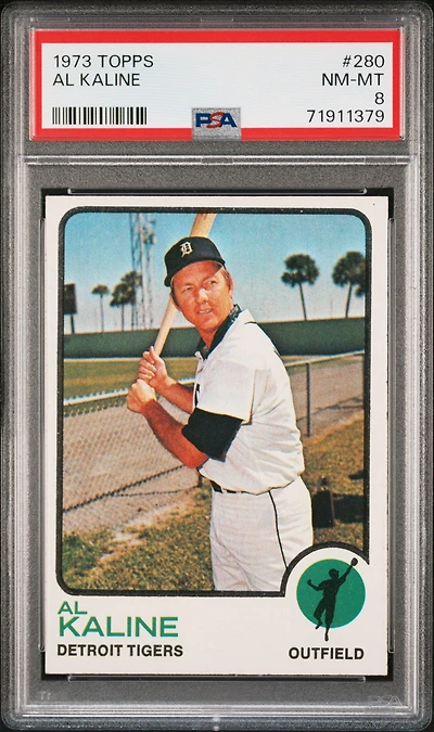 1973 Topps 280 Al Kaline PSA 8