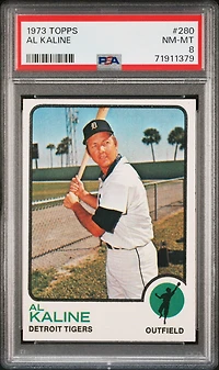 1973 Topps 280 Al Kaline PSA 8