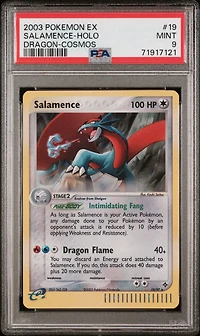 2003 Pokemon Ex Dragon 19 Salamence-holo Cosmos PSA