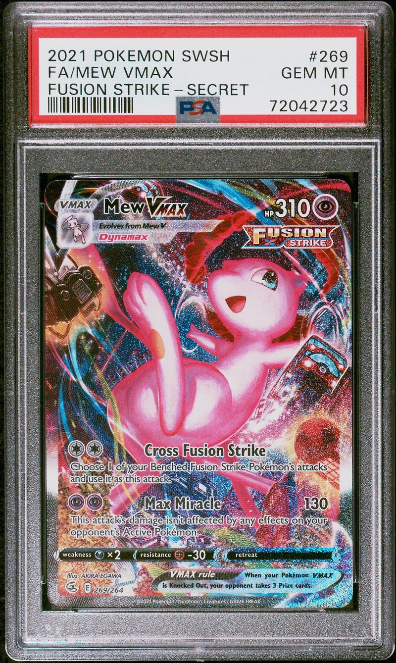 2021 Pokemon Sword & Shield Fusion Strike Fa/mew Vmax PSA