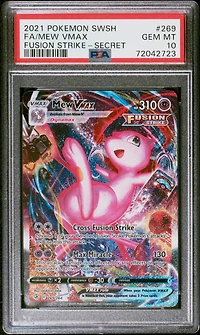 2021 Pokemon Sword & Shield Fusion Strike Fa/mew Vmax PSA