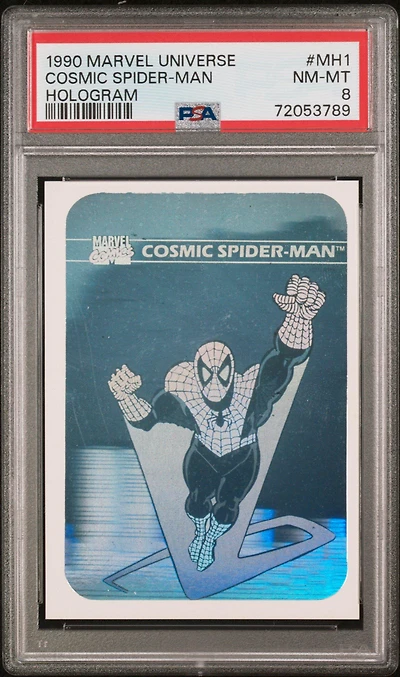 1990 Marvel Universe Hologram Mh1 Cosmic Spider-man PSA