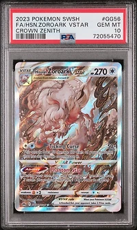 2023 Pokemon Sword And Shield Crown Zenith Gg56 Fa/hsn.zoroark Vstar PSA