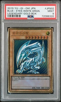 2019 Yu-gi-oh! Japanese Legendary Gold Box Jps02 Blue-eyes White Dragon PSA 9
