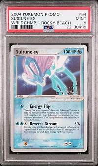 2004 Pokemon World Championships Promo 94 Suicune Ex Rocky Beach PSA 9