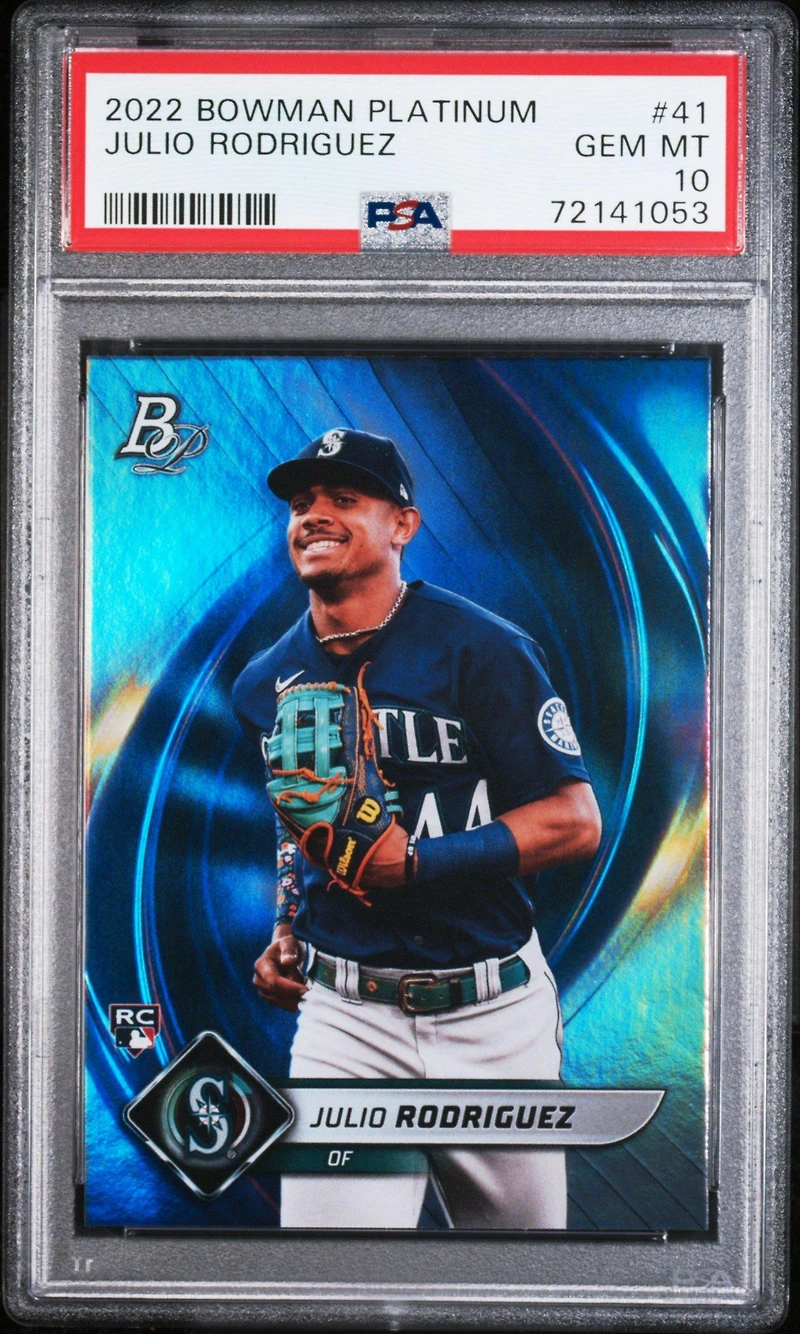 2022 Bowman Platinum 41 Julio Rodriguez PSA 10