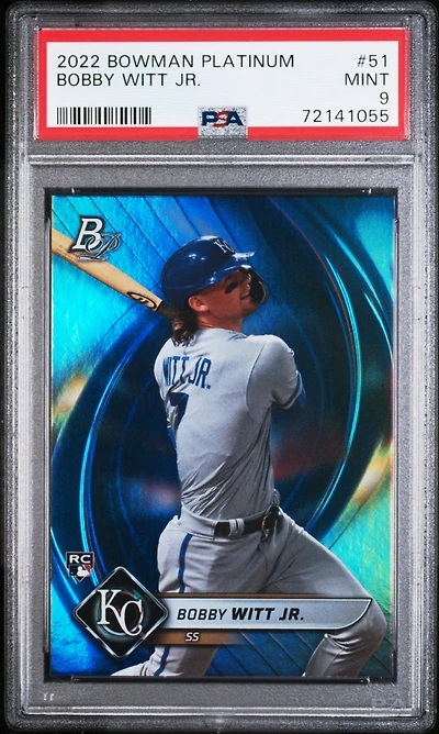 2022 Bowman Platinum 51 Bobby Witt Jr. PSA