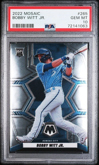2022 Panini Mosaic 265 Bobby Witt Jr. PSA 10